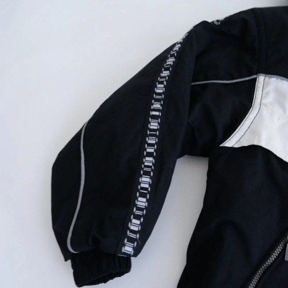 Vintage Descente Black & White Zip Up Winter /  Snowmobile Jacket Size 6 - Picture 9 of 16